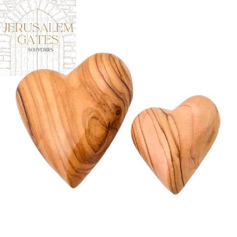Olive Wood Hearts
